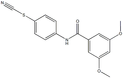 4-[(3,5-dimethoxybenzoyl)amino]phenyl thiocyanate 구조식 이미지