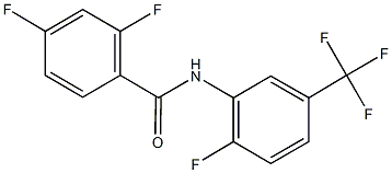 2,4-difluoro-N-[2-fluoro-5-(trifluoromethyl)phenyl]benzamide Structure