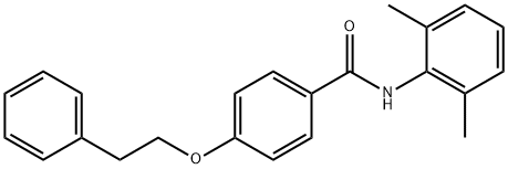 N-(2,6-dimethylphenyl)-4-(2-phenylethoxy)benzamide 구조식 이미지