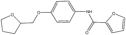 N-[4-(tetrahydro-2-furanylmethoxy)phenyl]-2-furamide Structure