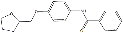 N-[4-(tetrahydro-2-furanylmethoxy)phenyl]benzamide 구조식 이미지