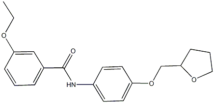 3-ethoxy-N-[4-(tetrahydro-2-furanylmethoxy)phenyl]benzamide 구조식 이미지