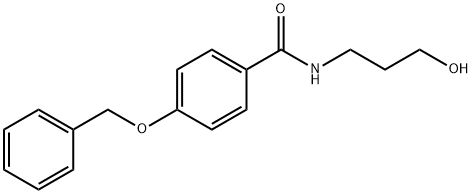 4-(benzyloxy)-N-(3-hydroxypropyl)benzamide 구조식 이미지