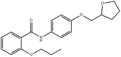 2-propoxy-N-[4-(tetrahydro-2-furanylmethoxy)phenyl]benzamide 구조식 이미지