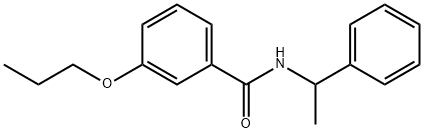 N-(1-phenylethyl)-3-propoxybenzamide Structure