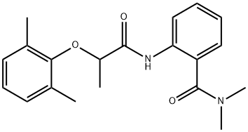 2-{[2-(2,6-dimethylphenoxy)propanoyl]amino}-N,N-dimethylbenzamide Structure