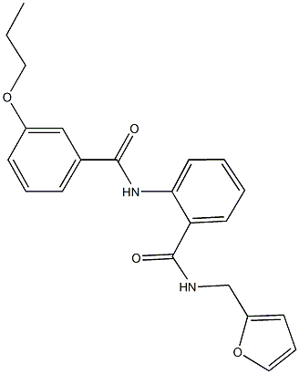 N-(2-furylmethyl)-2-[(3-propoxybenzoyl)amino]benzamide Structure