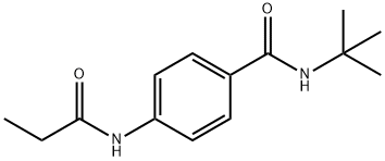 N-(tert-butyl)-4-(propionylamino)benzamide 구조식 이미지