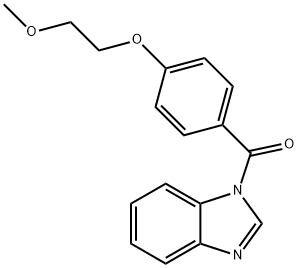 1-[4-(2-methoxyethoxy)benzoyl]-1H-benzimidazole 구조식 이미지