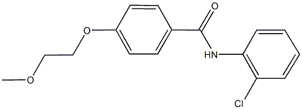 N-(2-chlorophenyl)-4-(2-methoxyethoxy)benzamide 구조식 이미지