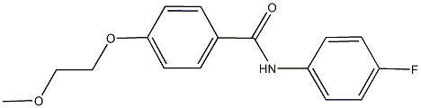 N-(4-fluorophenyl)-4-(2-methoxyethoxy)benzamide 구조식 이미지