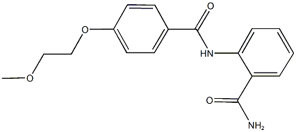 2-{[4-(2-methoxyethoxy)benzoyl]amino}benzamide 구조식 이미지