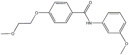 4-(2-methoxyethoxy)-N-(3-methoxyphenyl)benzamide 구조식 이미지