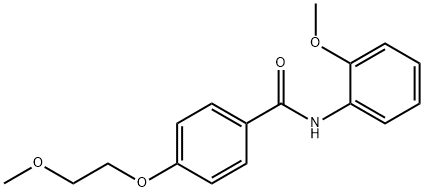 4-(2-methoxyethoxy)-N-(2-methoxyphenyl)benzamide 구조식 이미지