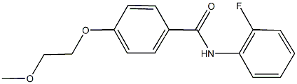 N-(2-fluorophenyl)-4-(2-methoxyethoxy)benzamide Structure