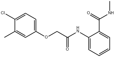 2-{[(4-chloro-3-methylphenoxy)acetyl]amino}-N-methylbenzamide Structure