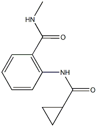2-[(cyclopropylcarbonyl)amino]-N-methylbenzamide Structure