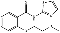 2-(2-methoxyethoxy)-N-(1,3-thiazol-2-yl)benzamide Structure