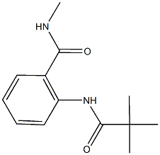 2-[(2,2-dimethylpropanoyl)amino]-N-methylbenzamide 구조식 이미지