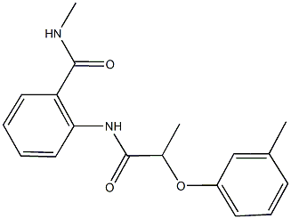 N-methyl-2-{[2-(3-methylphenoxy)propanoyl]amino}benzamide 구조식 이미지