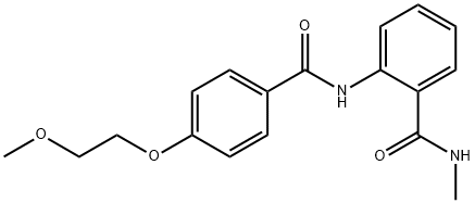 2-{[4-(2-methoxyethoxy)benzoyl]amino}-N-methylbenzamide 구조식 이미지