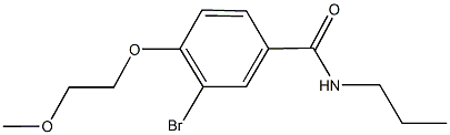 3-bromo-4-(2-methoxyethoxy)-N-propylbenzamide 구조식 이미지