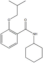 N-cyclohexyl-2-isobutoxybenzamide Structure