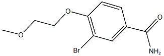 3-bromo-4-(2-methoxyethoxy)benzamide Structure
