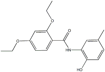 2,4-diethoxy-N-(2-hydroxy-5-methylphenyl)benzamide Structure