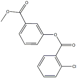 3-(methoxycarbonyl)phenyl 2-chlorobenzoate 구조식 이미지