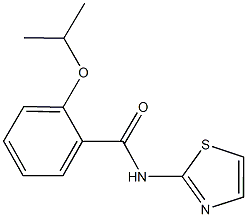 2-isopropoxy-N-(1,3-thiazol-2-yl)benzamide Structure