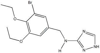 N-(3-bromo-4,5-diethoxybenzyl)-N-(1H-1,2,4-triazol-3-yl)amine 구조식 이미지