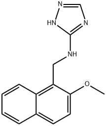 N-[(2-methoxy-1-naphthyl)methyl]-N-(1H-1,2,4-triazol-3-yl)amine Structure