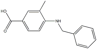 4-(benzylamino)-3-methylbenzoic acid Structure