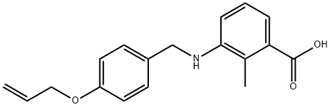 3-{[4-(allyloxy)benzyl]amino}-2-methylbenzoic acid 구조식 이미지