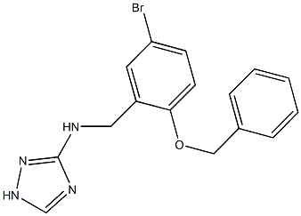 N-[2-(benzyloxy)-5-bromobenzyl]-N-(1H-1,2,4-triazol-3-yl)amine 구조식 이미지