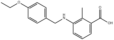 3-[(4-ethoxybenzyl)amino]-2-methylbenzoic acid 구조식 이미지