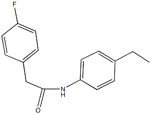 N-(4-ethylphenyl)-2-(4-fluorophenyl)acetamide Structure