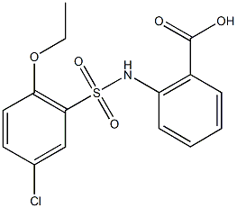 2-{[(5-chloro-2-ethoxyphenyl)sulfonyl]amino}benzoic acid Structure