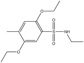 2,5-diethoxy-N-ethyl-4-methylbenzenesulfonamide Structure