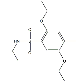 2,5-diethoxy-N-isopropyl-4-methylbenzenesulfonamide Structure