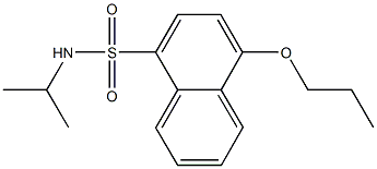 N-isopropyl-4-propoxy-1-naphthalenesulfonamide 구조식 이미지