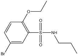 5-bromo-2-ethoxy-N-propylbenzenesulfonamide 구조식 이미지