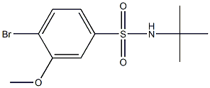 4-bromo-N-(tert-butyl)-3-methoxybenzenesulfonamide Structure