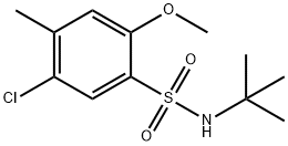 N-(tert-butyl)-5-chloro-2-methoxy-4-methylbenzenesulfonamide Structure