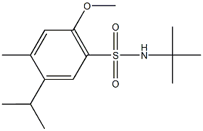 N-(tert-butyl)-5-isopropyl-2-methoxy-4-methylbenzenesulfonamide Structure