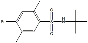 4-bromo-N-(tert-butyl)-2,5-dimethylbenzenesulfonamide Structure