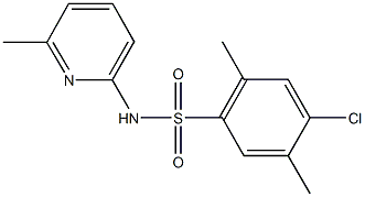 4-chloro-2,5-dimethyl-N-(6-methyl-2-pyridinyl)benzenesulfonamide Structure