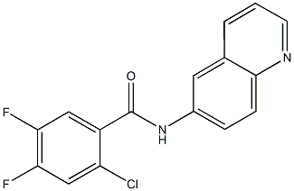 2-chloro-4,5-difluoro-N-(6-quinolinyl)benzamide Structure