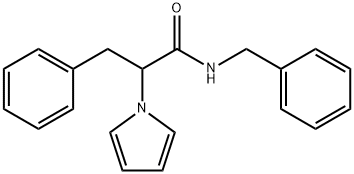 N-benzyl-3-phenyl-2-(1H-pyrrol-1-yl)propanamide 구조식 이미지